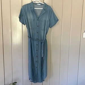 Sonoma Light Blue Midi Dress